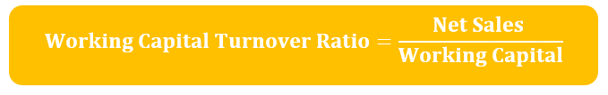 Working Capital Turnover Ratio Formula