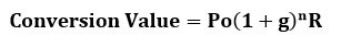 Conversoin Value Formula