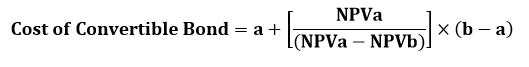 IRR Formula for Calculating Cost of Convertible Bond