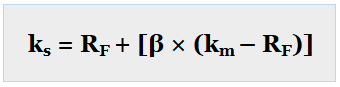 CAPM Formual to calculate cost of common stock equity