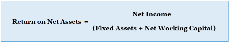 Return on Net Asset Ratio Formula