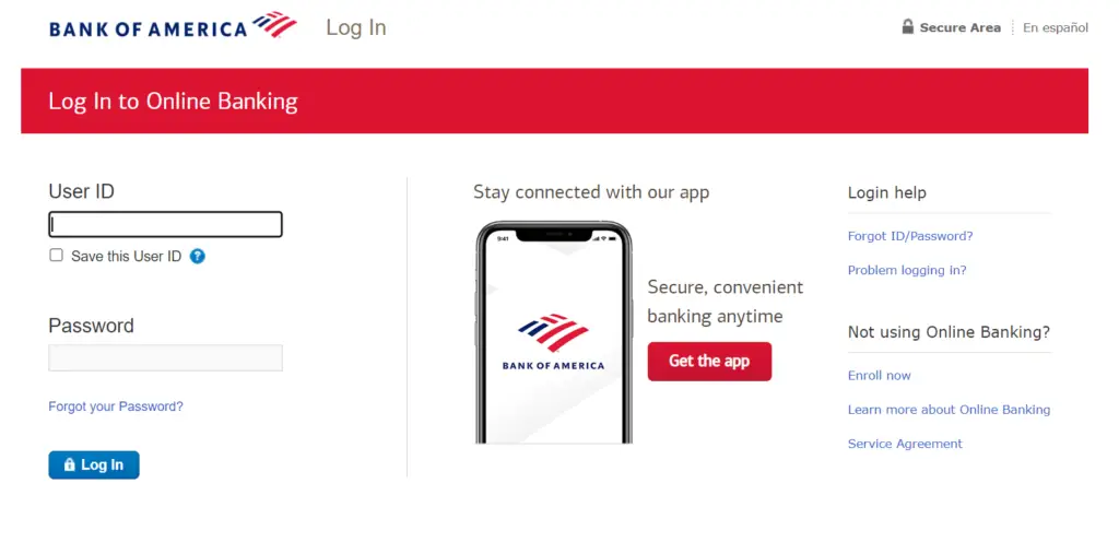 Bank of America Login